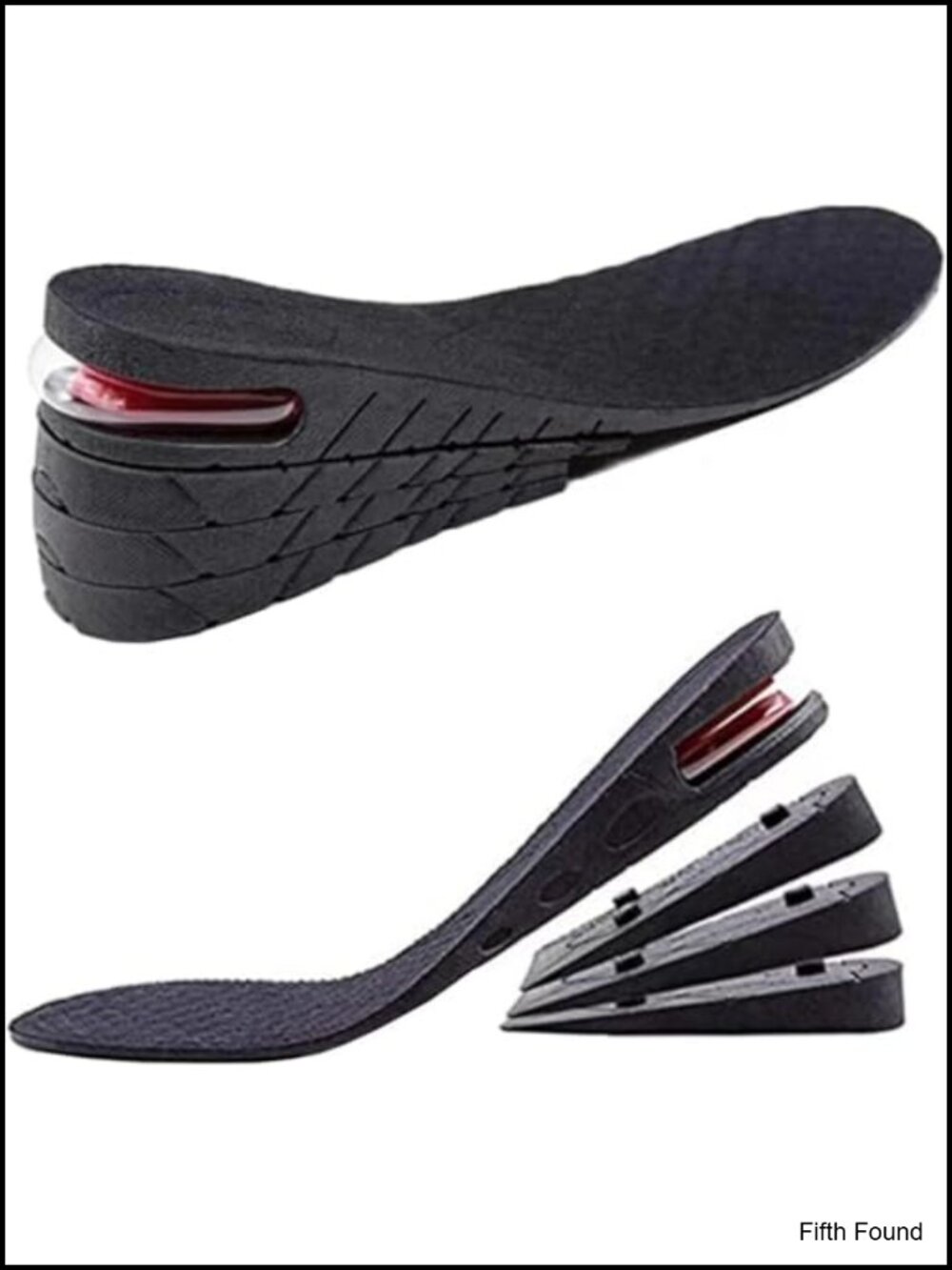 Height Increase Insoles 4-Layer Air Up Shoe Lifts 2.95in Heel Lift Inserts